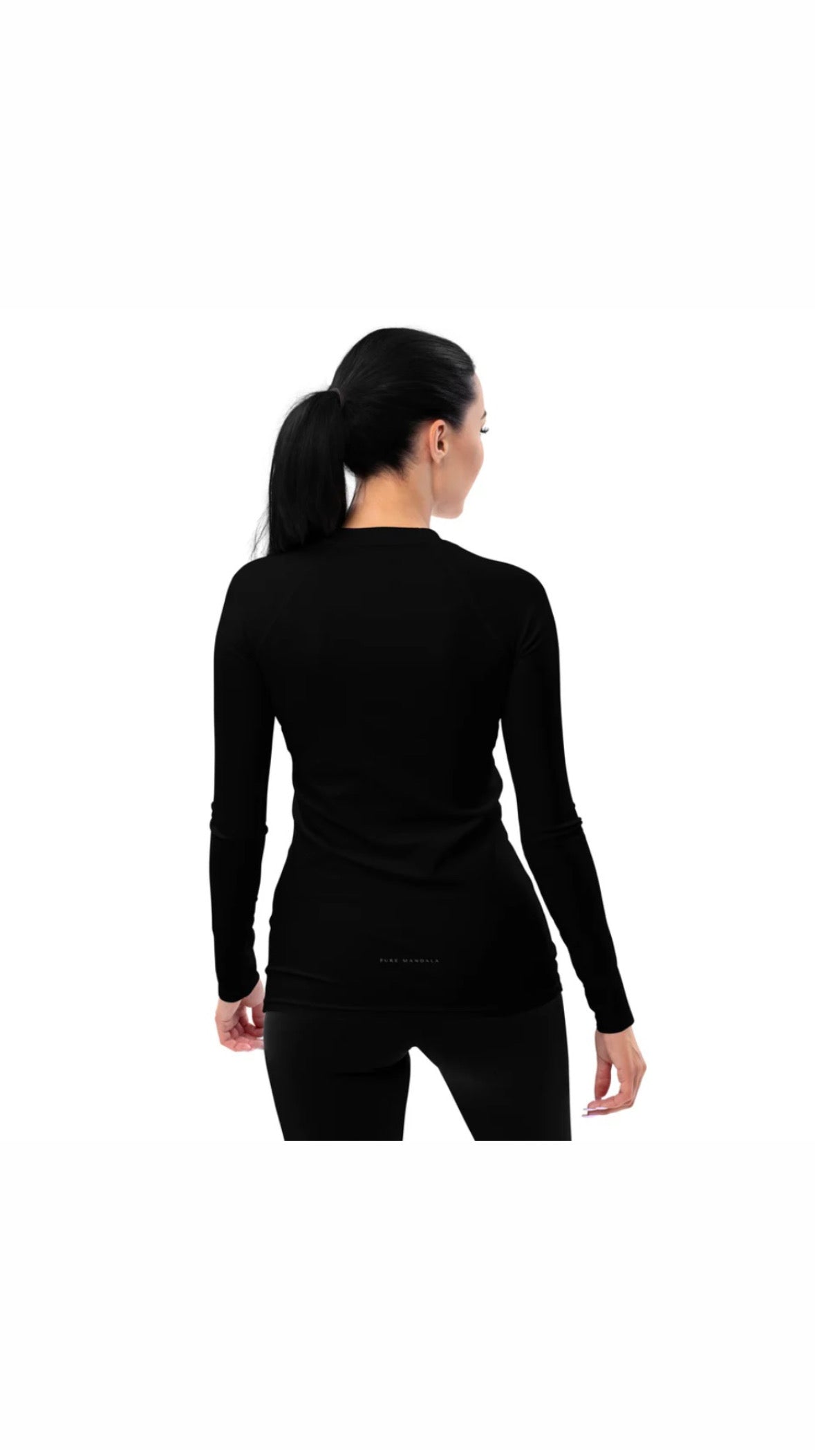 ASANA Long Sleeve Full Length Top - White