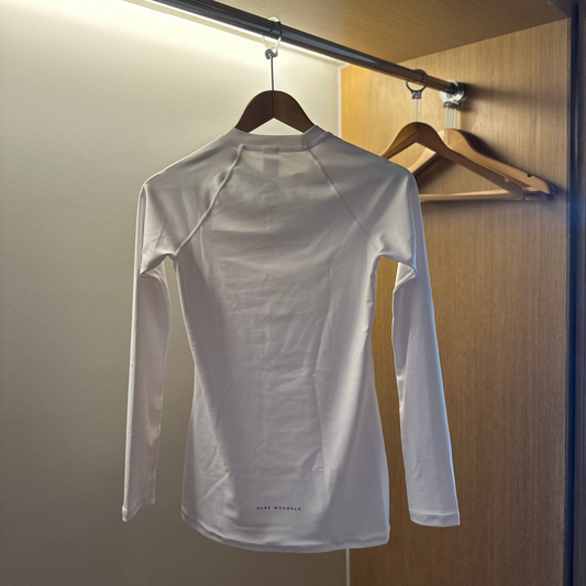 ASANA Long Sleeve Full Length Top - White